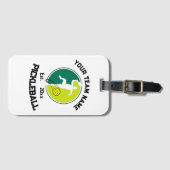 White Pickleball Club Team Player Pickler Custom Gepäckanhänger (Vorderseite (Horizontal))