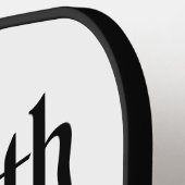 White Pickleball Paddle - Wachstum beginnt (Linke Seite)