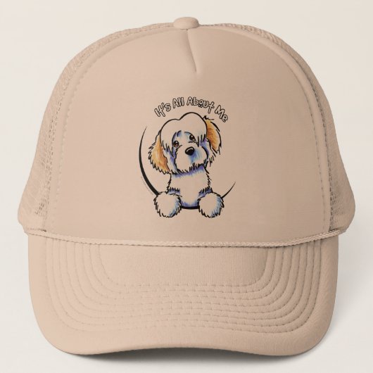 White Piebald Havanese IAAM Truckerkappe (Vorderseite)