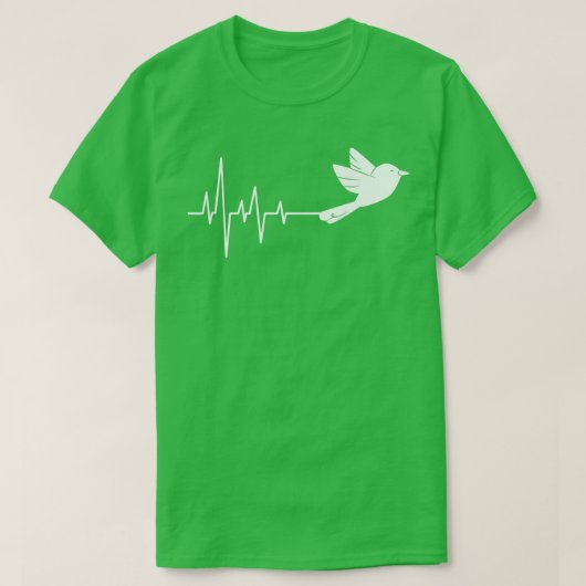 White Pigeon Heartbeat T-Shirt (Design vorne)