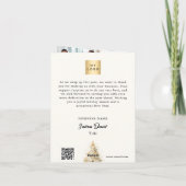 White Pine Bee Foto Business QR Weihnachten (Rückseite)