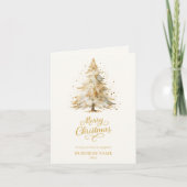 White Pine Bee Foto Business QR Weihnachten (Vorderseite)