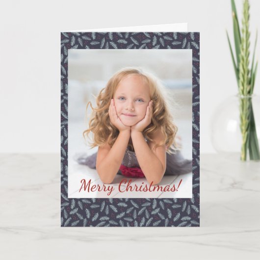 White Pine Boughs Feathers Berries Foto (Vorderseite)