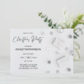 White Pine Christmas Party Einladung (Stehend Vorderseite)