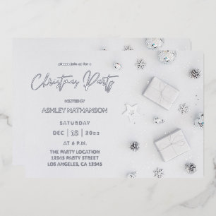 White Pine Christmas Party Folieneinladung
