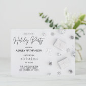 White Pine Holiday Party Einladung (Stehend Vorderseite)