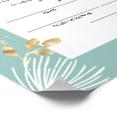 White Pine Holly Winter Heiratsurkunde Poster (Ecke)