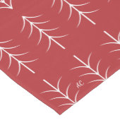White Pines Muster Red Christmas Table Runner Mittelgroßer Tischläufer (Ecke)