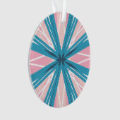 White Pink Blue Festivals Feminine Sternexplosion  Ornament (Vorderseite)