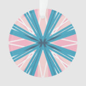 White Pink Blue Festivals Feminine Sternexplosion  Ornament (Vorderseite)