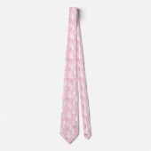 White Pink Christmas Trees Neck Tie Krawatte (Vorderseite)