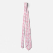 White Pink Christmas Trees Neck Tie Krawatte (Rückseite)