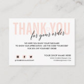 WHITE PINK DANKE IHNEN FÜR IHRE GESELLSCHAFTLICHE BEGLEITKARTE (Vorderseite)