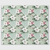 White Pink Elegante Geschenkpapier (Flach)