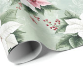 White Pink Elegante Geschenkpapier (Rolleneckpunkt)