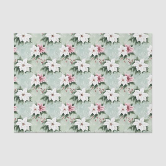White Pink Elegante Seidenpapier (Vorderseite)