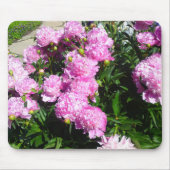 White Pink Peony Mousepad (Vorne)