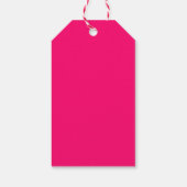 White Pink Rodeo Crew Bachelorette Party Geschenkanhänger (Rückseite)