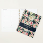 White & Pink Roses with Quote Personalized Planner Planer (Anzeige)