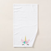 WHITE PINK UNICORN BADEZIMMER TOWEL SET (Handtuch)