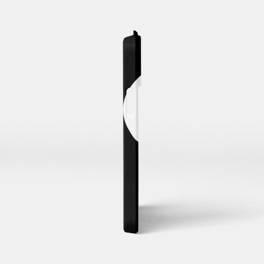 White Pirate Skull auf schwarzem Hintergrund iPhone Hülle (Rechte Seite)