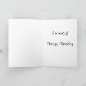 White Pitbull Birthday Karte (Innenseite)