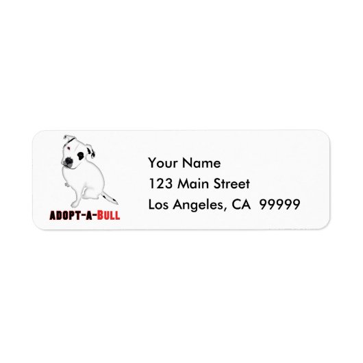 White Pitbull Puppy ADOPTIER-A-BULL (Vorne)