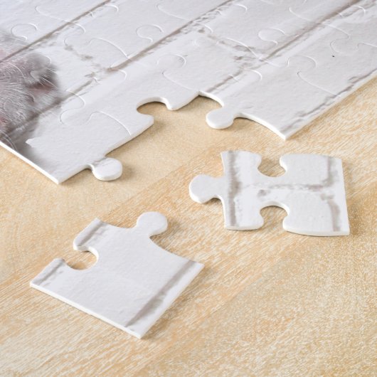 White Pitbull Terrier Puzzle (Seite)