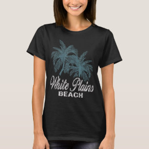 White Plains Beach Oahu Hawaii zwei große Palmen T-Shirt