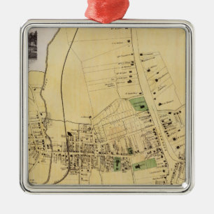 White Plains, NY Ornament Aus Metall