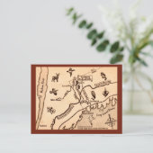 White Plains NY Vintage Postkarte (Stehend Vorderseite)