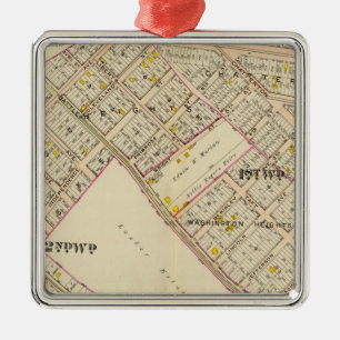 White Plains weist 1-2, New York ein Silbernes Ornament