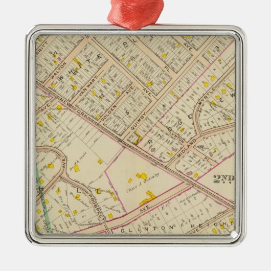 White Plains weist 2-3, New York ein Ornament Aus Metall (Vorne)