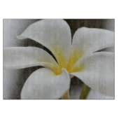 White Plumeria Blume Kauai Schneidebrett (Vorderseite)