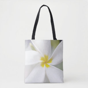White Plumeria - Makroportrait Tasche