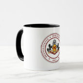 + White PMC SIEGEL Tasse mit Black Trim -11 oder 1 (Vorderseite Links)