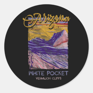 White Pocket Vermilion Cliffs Az Arizona Grand Can Runder Aufkleber
