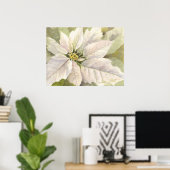 White Poinsettia Poster (Heimbüro)
