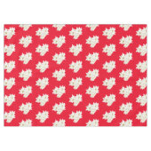 White Poinsettia Tableclout Tischdecke (Vorderseite (Horizontal))