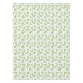 White Poinsettias Green Blätter Weihnachten Tischdecke (Vorderseite)