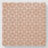 White Poinsettias Pattern Weihnachten Steinuntersetzer (Vorderseite)