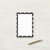 White Poka Dots Post-It® Notes, Post-it Klebezettel (Auf Schreibtisch)