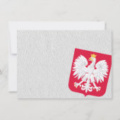 White Poland Wedding Foto Vielen Dank Dankeskarte (Rückseite)