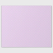 White Polka Dot auf Lavendel Hintergrund Geschenkpapier (Flach)