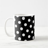 White Polka Dot Kaffeetasse (Links)