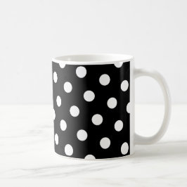 White Polka Dot Kaffeetasse