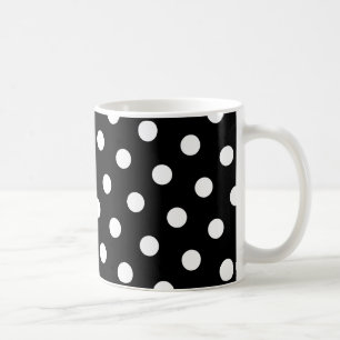 White Polka Dot Kaffeetasse