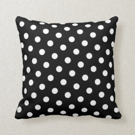 White Polka Dot Kissen