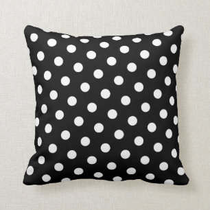 White Polka Dot Kissen