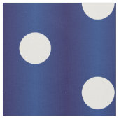 White Polka Dot Navy Blau Stoff (Nahaufnahme)
